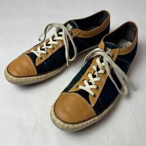 Paul Smith 11 Lamodi Sneakers Trainers Leather Cap Toe Plaid Flannel Low Top